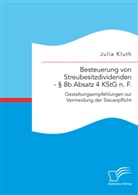 Julia Kluth - Besteuerung von Streubesitzdividenden - 8b Absatz 4 KStG n. F.: Gestaltungsempfehlungen zur Vermeidung der Steuerpflicht