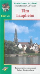 Schwäbische Albverein e V, Schwäbischer Albverein e.V. - Topographische Wanderkarte Baden-Württemberg Ulm - Laupheim
