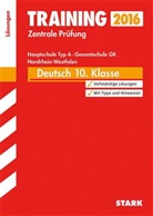Frank Gerstenberg, Mario Kammer, Marion Kammer, Marion von de Kammer, Marion von der Kammer - Training Zentrale Prüfung 2016 - Deutsch 10. Klasse, Hauptschule Typ A, Gesamtschule GK Nordrhein-Westfalen (Lösungen)