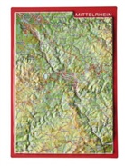 Mario Engelhardt, André Markgraf - Mittelrhein, Reliefpostkarte. Middle Rhine / Rhin moyen