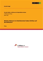 Kerstin Kragh - Welche Faktoren im Arbeitskontext haben Einfluss auf die Reflexion?