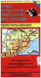 EDM Wanderkarte Loano, Pietra Ligure, Finale Ligure, Noli, Spotorno