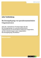 Julia Tecklenborg - Rechnungslegung von spendensammelnden Organisationen
