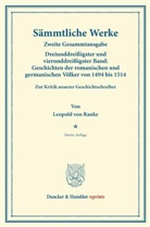 Leopold von Ranke - Sämmtliche Werke.