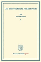 Anton Rintelen - Das österreichische Konkursrecht.