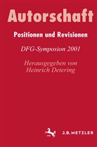 Heinric Detering, Heinrich Detering, Fohrmann, Fohrmann, Jürgen Fohrmann - Autorschaft