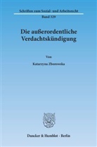 Katarzyna Zborowska - Die außerordentliche Verdachtskündigung