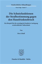 Hero Schall - Die Schutzfunktionen der Strafbestimmung gegen den Hausfriedensbruch.