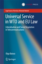 Olga Batura, BATURA OLGA - Universal Service in WTO and EU law