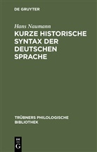 Hans Naumann - Kurze historische Syntax der deutschen Sprache