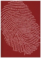 Eva Jung - Fingerabdruck (rot) - Schreibbuch