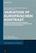 Martine Dalmas, Cathrin Fabricius-Hansen, Cathrine Fabricius-Hansen, Horst Schwinn - Variation im europäischen Kontrast
