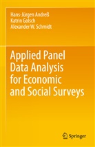 Andre¿ Hans-J¿rgen, Hans-Jürge Andress, Hans-Jürgen Andress, Katri Golsch, Katrin Golsch, Alexa Schmidt... - Applied Panel Data Analysis for Economic and Social Surveys