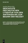 Joachim Heinzle, Joachim Heinzle - Geschichte der deutschen Literatur von den Anfängen bis zum Beginn der Neuzeit: Wandlungen und Neuansätze im 13. Jahrhundert