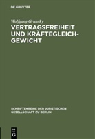 Wolfgang Grunsky - Vertragsfreiheit und Kräftegleichgewicht