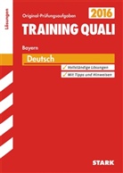 Werne Bayer, Werner Bayer, Werner u a Bayer, Anit Hahn, Anita Hahn, Marion Kammer... - Training Quali 2016 - Deutsch, Bayern, Lösungen