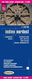 Reise Know-How Verlag - Reise Know-How Landkarte Indien, Nordost (1:1.300.000). Notheast India / Inde, nord-est / India noreste