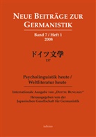 Japanische Gesellschaft f. Germanistik, Japanische Gesellschaft für Germanistik - Neue Beiträge zur Germanistik