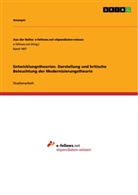 Anonym - Entwicklungstheorien. Darstellung und kritische Beleuchtung der Modernisierungstheorie