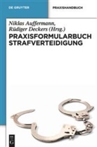 Nikla Auffermann, Niklas Auffermann, Deckers, Deckers, Rüdiger Deckers - Praxisformularbuch Strafverteidigung