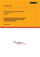 Maximilian Feistel - Probleme bei der Einführung des Neuen Steuerungsmodells in der Thüringer Kommunalverwaltung