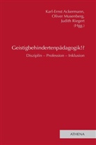 Karl-Ernst Ackermann, Olive Musenberg, Oliver Musenberg, Judith Riegert - Geistigbehindertenpädagogik!?