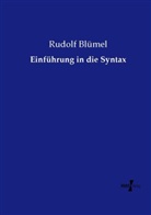 Rudolf Blümel - Einführung in die Syntax