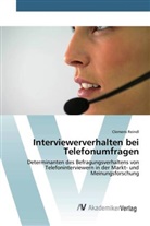 Clemens Reindl - Interviewerverhalten bei Telefonumfragen