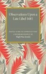 Hugh Macdonald, Hugh Macdonald - Observations Upon a Late Libel