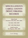 Carrie Eldridge - Miscellaneous Cabell County, [West] Virginia Records