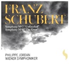 Franz Schubert - Symphony No. 7, "Unfinished" & No. 8, "The Great", 1 Audio-CD (Livre audio)