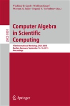 Vladimir P. Gerdt, Wolfra Koepf, Wolfram Koepf, Werner M Seiler et al, Werner M. Seiler, Evgenii V. Vorozhtsov - Computer Algebra in Scientific Computing
