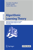 Kamalika Chaudhuri, CLAUDI GENTILE, Claudio Gentile, Sandra Zilles - Algorithmic Learning Theory