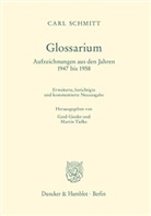 Carl Schmitt, Giesler, Ger Giesler, Gerd Giesler, Tielke, Tielke... - Glossarium