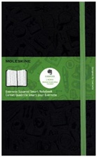 Moleskine - Moleskine Evernote Smart Notizbuch, Kariert, Large Size, schwarz