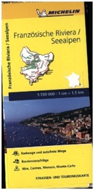 Michelin - Michelin Karte Französische Riviera, Seealpen. Alpes-Maritimes