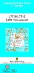 Lg, LGL - Topographische Karte Baden-Württemberg, Zivilmilitärische Ausgabe - Lahr / Schwarzwald