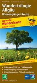 Publicpres Verlag, Publicpress Verlag - PublicPress Wanderkarte Wandertrilogie Allgäu - Wiesengänger Route