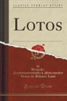 Deutscher Naturwissenschaftlich-M Lotos - Lotos (Classic Reprint)