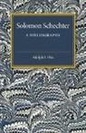 Adolph S. Oko, Oko Adolph S. - Solomon Schechter: A Bibliography