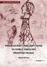 David Greer - Manuscript Inscriptions in Early English Printed Music