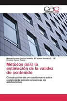 M Isabe Barbero G, M Isabel Barbero G, Mª Isabel Barbero G, Mª Isabel Barbero G., Manuel Antoni García Sedeño, Manuel Antonio García Sedeño... - Métodos para la estimación de la validez de contenido