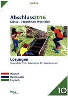 Beat Fuhrmann, Simon Grohmann, Jasmin u Johner - Abschluss 2016 - Hauptschulabschluss Klasse 10 Nordrhein-Westfalen, Lösungen