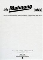 Johannes Tuchel - Die Mahnung. Jg.1-3