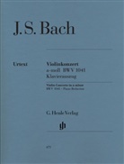 Johann Sebastian Bach, Hans Eppstein, Johannes Umbreit - Johann Sebastian Bach - Violinkonzert a-moll BWV 1041