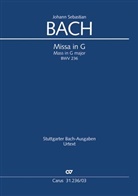 Johann Sebastian Bach, Ulrich Leisinger - Missa in G (Klavierauszug)