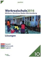 Werkrealschule 2016 - Mittlerer Abschluss Baden-Württemberg Lösungen