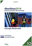 Ulrik Jungmann, Joachi Krick, Werner Wirth - Abschluss 2016 - Realschule Baden-Württemberg Lösungen Mathematik