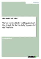 Josy Theile, Juli Zander, Julia Zander - Warum werden Kinder zu Pflegekindern? Die Gründe für das elterliche Versagen bei der Erziehung