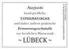 August Dreesbach Verlag - Augusts Erinnerungsschatulle Lübeck, m. 40 Minipostkarten